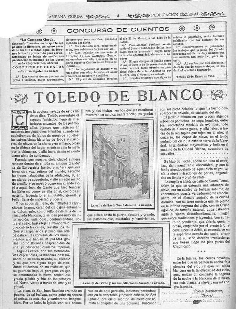 Noticias Toledo con nieve